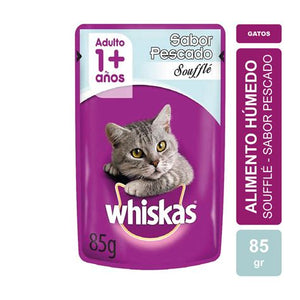 WHISKAS Pouch Pescado Souffle x 85 G