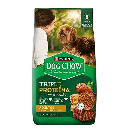 DOG CHOW ADULTO Mordida Pequeña Triple Protein x 20 KG