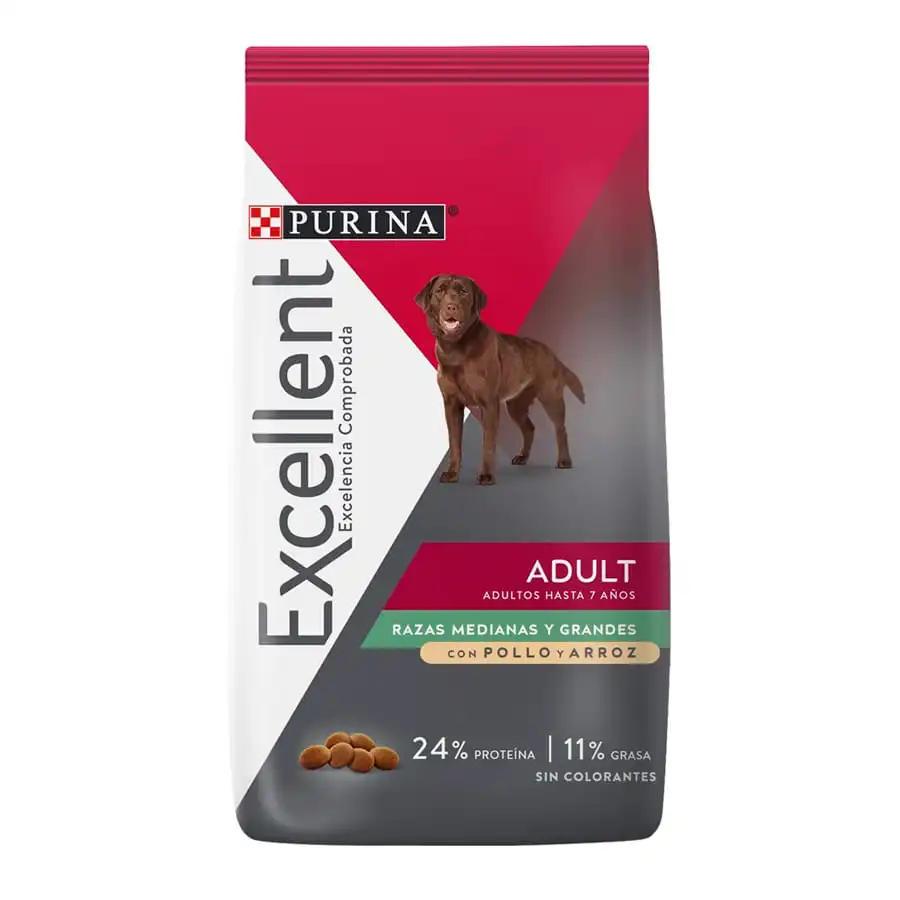 EXCELLENT Adult Dog Raz Mediana y Gde. (pollo y arroz) x 15 KG