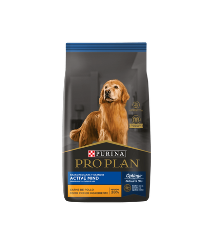 PRO PLAN Active Mind (+7 años de edad) Raza Mediana x 15 KG